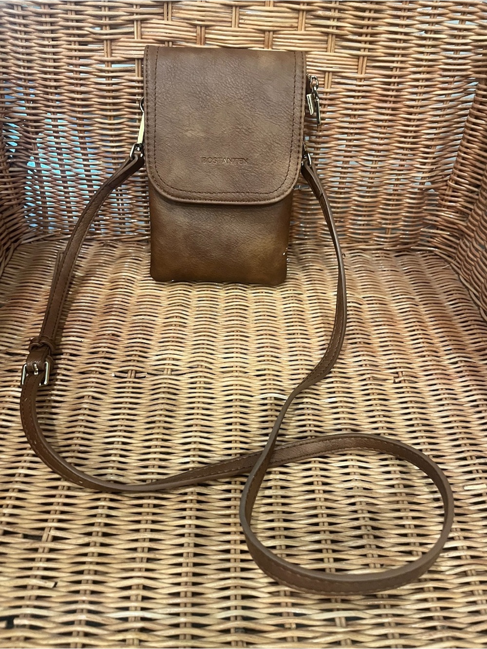 BOSTANTEN Small Crossbody Cell Phone Wallet Bag – Retro Brown